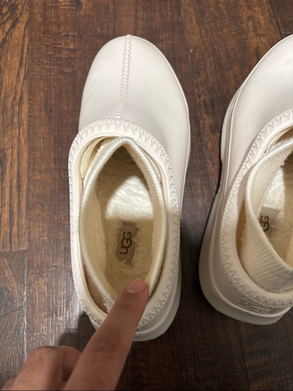 UGG Tasman x white removable sock slip on clog shoe rain boot - Picture 7 of 7